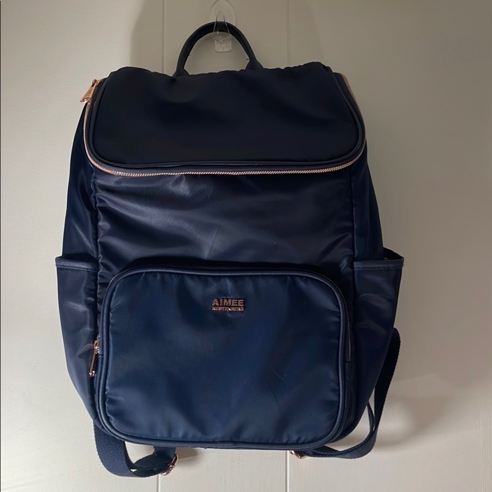 Aimee Kestenberg Blue Structured Backpack with Durable Fabric